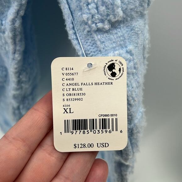 Free People We the Free Soul Searcher Mock Neck Sweater - Angel Falls Heather XL - Picture 5 of 10